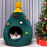 Weihnachtliches Katzenbett in 3 verschiedenen Größen - Auch für Hunde geeignet